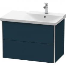 Duravit XS418709898 - Duravit XSquare Vanity Unit Wall-Mounted  Night Blue Satin Matte