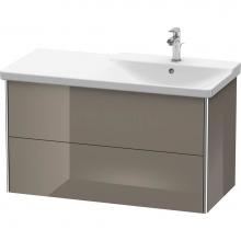 Duravit XS418808989 - Duravit XSquare Vanity Unit Wall-Mounted  Flannel Gray High Gloss