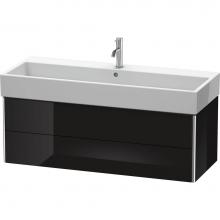 Duravit XS419704040 - Duravit XSquare Two Drawer Wall-Mount Vanity Unit Black