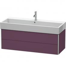 Duravit XS419709494 - Duravit XSquare Two Drawer Wall-Mount Vanity Unit Aubergine