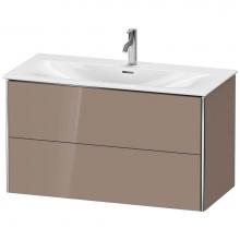 Duravit XS432508686 - Duravit XSquare Two Drawer Wall-Mount Vanity Unit Cappuccino