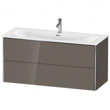 Duravit XS432608989 - Duravit XSquare Two Drawer Wall-Mount Vanity Unit Flannel Gray