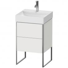 Duravit XS443903939 - Duravit XSquare Two Drawer Floorstanding Vanity Unit Nordic White