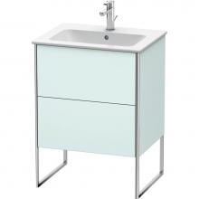Duravit XS444500909 - Duravit XSquare Floor Standing Vanity Unit  Light Blue Matte