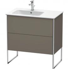 Duravit XS445009090 - Duravit XSquare Floor Standing Vanity Unit  Flannel Gray Satin Matte