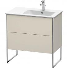 Duravit XS445209191 - Duravit XSquare Two Drawer Floorstanding Vanity Unit Taupe