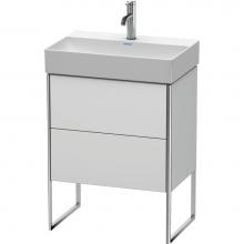 Duravit XS445303636 - Duravit XSquare Two Drawer Floorstanding Vanity Unit White