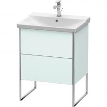 Duravit XS446000909 - Duravit XSquare Floor Standing Vanity Unit  Light Blue Matte