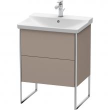 Duravit XS446004343 - Duravit XSquare Floor Standing Vanity Unit  Basalt Matte