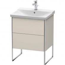 Duravit XS446009191 - Duravit XSquare Floor Standing Vanity Unit  Taupe Matte