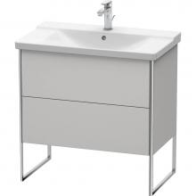 Duravit XS446103939 - Duravit XSquare Floor Standing Vanity Unit  Nordic White Satin Matte