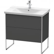Duravit XS446104949 - Duravit XSquare Floor Standing Vanity Unit  Graphite Matte