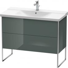 Duravit XS446203838 - Duravit XSquare Floor Standing Vanity Unit  Dolomiti Gray High Gloss