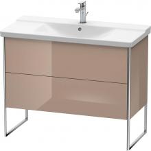 Duravit XS446208686 - Duravit XSquare Floor Standing Vanity Unit  Cappuccino High Gloss