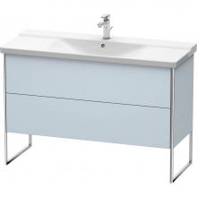 Duravit XS446309797 - Duravit XSquare Floor Standing Vanity Unit  Light Blue Satin Matte