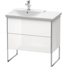 Duravit XS446402222 - Duravit XSquare Floor Standing Vanity Unit  White High Gloss