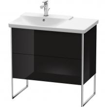 Duravit XS446404040 - Duravit XSquare Floor Standing Vanity Unit  Black High Gloss