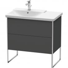 Duravit XS446404949 - Duravit XSquare Floor Standing Vanity Unit  Graphite Matte