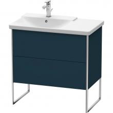 Duravit XS446409898 - Duravit XSquare Floor Standing Vanity Unit  Night Blue Satin Matte