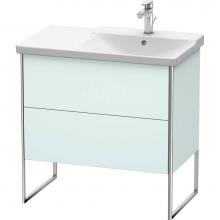 Duravit XS446700909 - Duravit XSquare Floor Standing Vanity Unit  Light Blue Matte