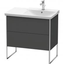 Duravit XS446704949 - Duravit XSquare Floor Standing Vanity Unit  Graphite Matte