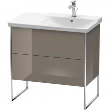 Duravit XS446708989 - Duravit XSquare Floor Standing Vanity Unit  Flannel Gray High Gloss