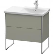 Duravit XS446709292 - Duravit XSquare Floor Standing Vanity Unit  Stone Gray Satin Matte