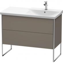 Duravit XS446809090 - Duravit XSquare Floor Standing Vanity Unit  Flannel Gray Satin Matte