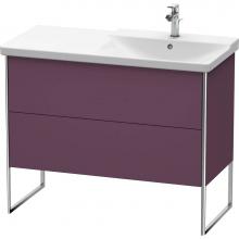 Duravit XS446809494 - Duravit XSquare Floor Standing Vanity Unit  Aubergine Satin Matte