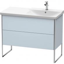 Duravit XS446809797 - Duravit XSquare Floor Standing Vanity Unit  Light Blue Satin Matte