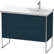 Duravit XS446809898 - Duravit XSquare Floor Standing Vanity Unit  Night Blue Satin Matte