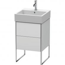 Duravit XS447203636 - Duravit XSquare Two Drawer Floorstanding Vanity Unit White