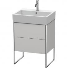 Duravit XS447303939 - Duravit XSquare Two Drawer Floorstanding Vanity Unit Nordic White