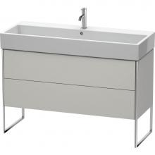 Duravit XS447700707 - Duravit XSquare Two Drawer Floorstanding Vanity Unit Concrete Gray