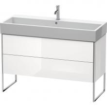 Duravit XS447702222 - Duravit XSquare Two Drawer Floorstanding Vanity Unit White