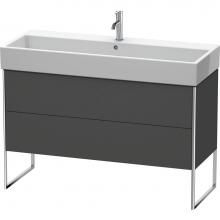 Duravit XS447704949 - Duravit XSquare Two Drawer Floorstanding Vanity Unit Graphite