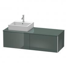 Duravit XS4903L3838 - Duravit XSquare Two Drawer Vanity Unit For Console Dolomite Gray