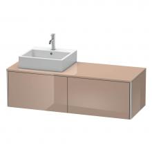 Duravit XS4903L8686 - Duravit XSquare Two Drawer Vanity Unit For Console Cappuccino