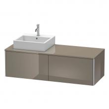 Duravit XS4903L8989 - Duravit XSquare Two Drawer Vanity Unit For Console Flannel Gray