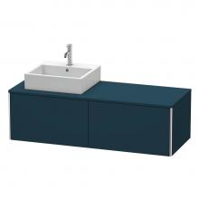 Duravit XS4903L9898 - Duravit XSquare Two Drawer Vanity Unit For Console Midnight Blue