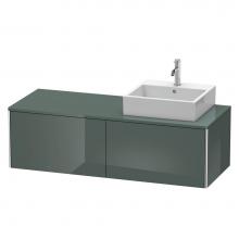 Duravit XS4903R3838 - Duravit XSquare Two Drawer Vanity Unit For Console Dolomite Gray