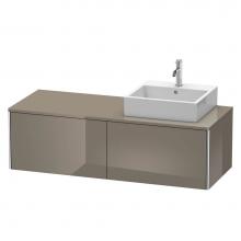 Duravit XS4903R8989 - Duravit XSquare Two Drawer Vanity Unit For Console Flannel Gray