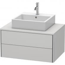 Duravit XS491003939 - Duravit XSquare Two Drawer Vanity Unit For Console Nordic White