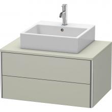 Duravit XS491006060 - Duravit XSquare Two Drawer Vanity Unit For Console Taupe