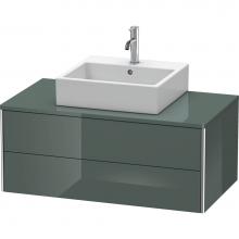 Duravit XS491103838 - Duravit XSquare Two Drawer Vanity Unit For Console Dolomite Gray