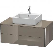 Duravit XS491108989 - Duravit XSquare Two Drawer Vanity Unit For Console Flannel Gray