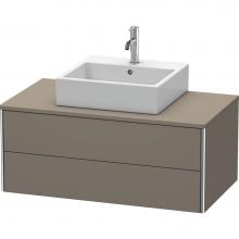 Duravit XS491109090 - Duravit XSquare Vanity Unit for Console  Flannel Gray Satin Matte