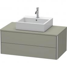 Duravit XS491109292 - Duravit XSquare Two Drawer Vanity Unit For Console Stone Gray