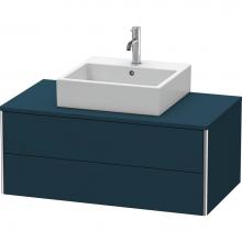 Duravit XS491109898 - Duravit XSquare Two Drawer Vanity Unit For Console Midnight Blue