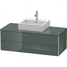Duravit XS491203838 - Duravit XSquare Two Drawer Vanity Unit For Console Dolomite Gray